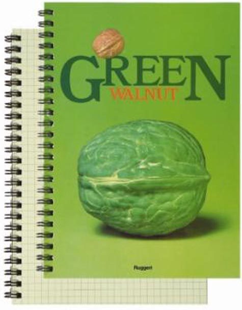 gbc FruitsLineRuggeri. QuadernoSpiralatoQuadretti5mm, A5. GreenWalnut Blocchi spiralati di 70 fogli da 80gr. Formato A5 (14,8x21cm), quadretti 5mm. In carta verde.