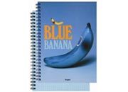 gbc FruitsLineRuggeri. QuadernoSpiralatoQuadretti5mm, A5. BlueBanana rug3607.05.