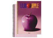 gbc FruitsLineRuggeri. QuadernoSpiralato a quadretti da 5mm. Lilac Apple Blocchi spiralati di 70 fogli da 80gr. Formato A4 (21x29.7cm), quadretti 5mm. In carta lilla.