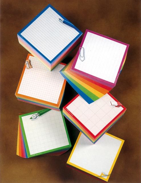 gbc Arcobloc - cubo  formato cm 11X11X6,5, legatura: Collato in testa, foliazione: 600 fogli, carta da 80gr.