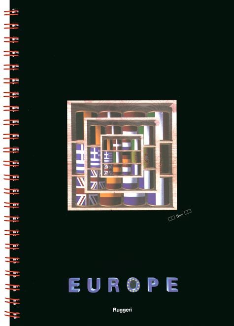 gbc QuadernoEuropeRuggeri, SpiralatoLatoLungo, 70fogliA5 Quadretto5mm formato A5, legatura: W.O. lato lungo, foliazione: 70 fogli, carta da 80gr, quadretti 4mm.