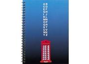 gbc RubricaCabinaAlfabeto, SpiraleMetallica, 48fogli, A6 rug3894.
