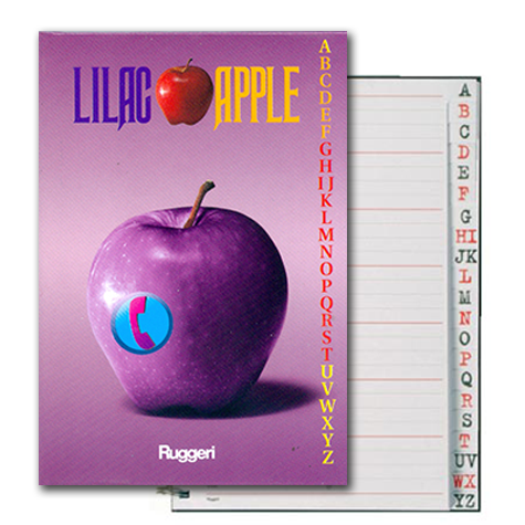gbc RubricaTelefonica, CartonataFiloRefe, A6, FruitsLine APPLE formato A6, legatura: Cucito filo refe, foliazione: 48 fogli, carta da 100gr.