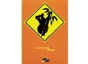 gbc QuadernoAustraliaRuggeri, SpiralatoLatoLungo, 50fogliA6, Rigato8mm Koala formato A6, legatura: W.O. lato lungo, foliazione: 50 Fg./sh., carta da 80gr, righe da 8mm.