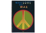 gbc Sixties, Make love, not war - Quadr. - Graph 5 mm formato A6, legatura: W.O. lato lungo, foliazione: 50 fogli, carta da 80gr, quadretti 5mm rug6040.05.ML
