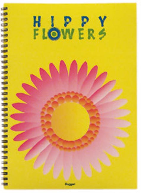 gbc Sixties, Hippy flowers - Quadrettato - Graph 5 mm formato A6, legatura: W.O. lato lungo, foliazione: 50 fogli, carta da 80gr, quadretti 5mm.