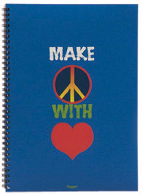 Sixties, Make peace with love - Quadr. / Graph 5 mm rug6040.05.MP - immagine aggiuntiva