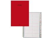 gbc RubricaPhone, CopertinaRossa, FiloRefe, 48fogli, A6 rubrica cucita a filo refe. Formato A6 (10,5x14,8cm). 48 fogli da 100gr.