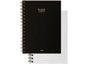 gbc Quaderno RedNotebook Ruggeri, 100fogliA5, NonStampato Coperina NERA. Blocchi spiralati di 100 fogli da 80gr. Formato A5 (14,8x21cm), carta bianca senza stampa RUG6155.00