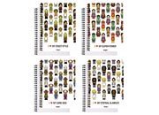 gbc Notebook I Love quadrettato a 5 mm formato A5, legatura: W.O. lato lungo, foliazione: 70 fogli, carta da 80gr, quadretti 5mm rug6716.05