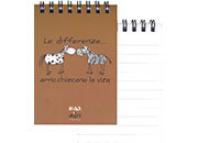 gbc QuadernoBlack&WhiteRuggeri SpiralatoInTesta 50fogliA7 Righe8mm, Cavallo&Zebra rug6740.01.LA.