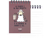 gbc QuadernoBlack&WhiteRuggeri SpiralatoInTesta 50fogliA7 Righe8mm, PECORA rug6740.01.PD.