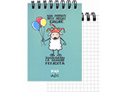 gbc QuadernoBlack&WhiteRuggeri SpiralatoInTesta 50fogliA7 Quadretto5mm, PECORA formato A7, legatura: W.O. in testa, foliazione: 50 fogli, carta da 80gr, quadretti 5mm, soggetto: Non privarti delle piccole gioie sognando la grande felicit.