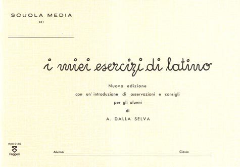 gbc I miei esercizi di latino formato cm 24x17, legatura: Punto metallico, foliazione: 100 fogli, carta da 70gr.