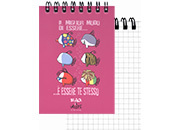 QuadernoBlack&WhiteRuggeri SpiralatoInTesta 50fogliA7 Quadretto5mm, PESCI rug6740.05.WA