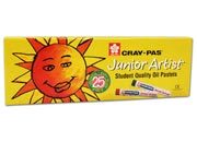 gbc Pastelli a olio CRAY-PAS Pastelli a olio morbidi in astuccio. Ideali per scuole materne ed elementari. Colori intensi e coprenti. Junior Aartist craypas standard xep-25.