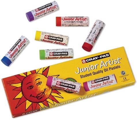 gbc Pastelli a olio CRAY-PAS Pastelli a olio morbidi in astuccio. Ideali per scuole materne ed elementari. Colori intensi e coprenti. Junior Aartist craypas standard xep-25.