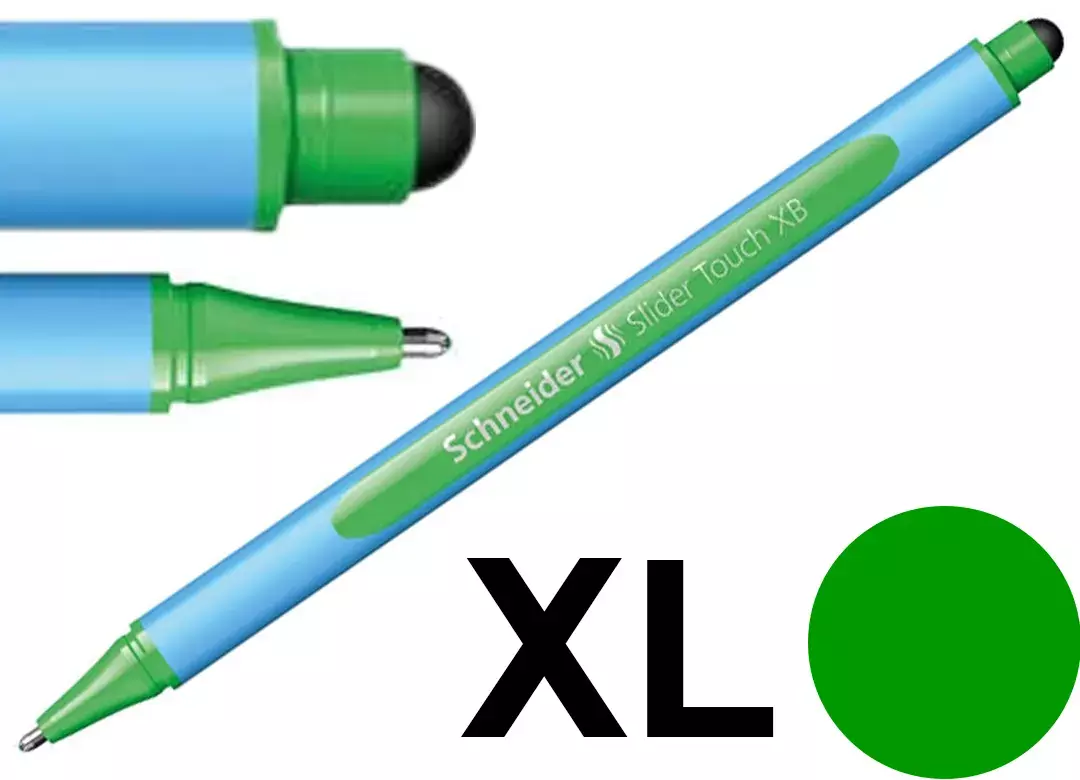 gbc PennaSFERA SchneiderSliderTouch. inchiostroVERDE StylusPen inchioistroVERDE. Impugnatura ergonomica. Adatta a MANCINI e destrorsi. Prodotto Originale Tedesco, MADE IN GERMANY. SCH154204
