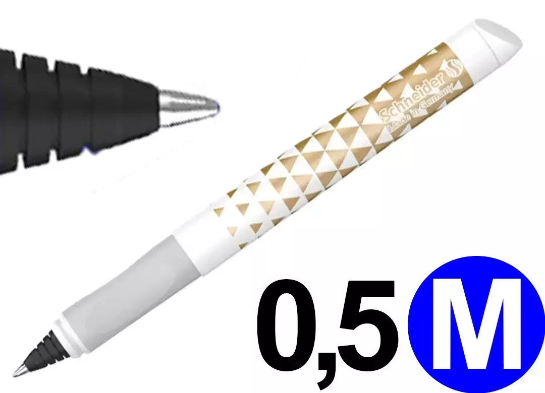 gbc Penna ROLLER Schneider Easy GOLD Penna Roller ad inchiostro liquido. Scrittura in vari colori in base alla cartuccia inserita. Superfice in gomma ergonomicamente sagomata. Impugnatura ergonomica. Adatta a MANCINI e destrorsi. Prodotto Originale Tedesco, MADE IN GERMANY. SCH187453