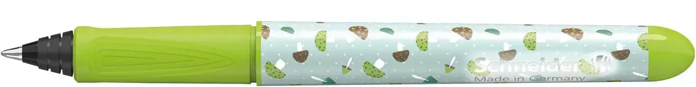 gbc Penna ROLLER SchneiderZippi VERDE Penna Roller ad inchiostro liquido. Scrittura in vari colori in base alla cartuccia inserita. Superfice in gomma ergonomicamente sagomata. Impugnatura ergonomica. Adatta a MANCINI e destrorsi. Prodotto Originale Tedesco, MADE IN GERMANY..