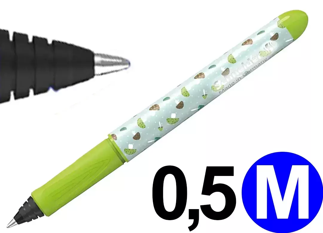 gbc Penna ROLLER SchneiderZippi VERDE Penna Roller ad inchiostro liquido. Scrittura in vari colori in base alla cartuccia inserita. Superfice in gomma ergonomicamente sagomata. Impugnatura ergonomica. Adatta a MANCINI e destrorsi. Prodotto Originale Tedesco, MADE IN GERMANY. SCH187504