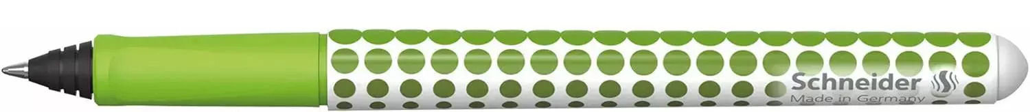 gbc Penna ROLLER SchneiderVoyage VERDE Penna Roller ad inchiostro liquido. Scrittura in vari colori in base alla cartuccia inserita. Superfice in gomma ergonomicamente sagomata. Impugnatura ergonomica. Adatta a MANCINI e destrorsi. Prodotto Originale Tedesco, MADE IN GERMANY..