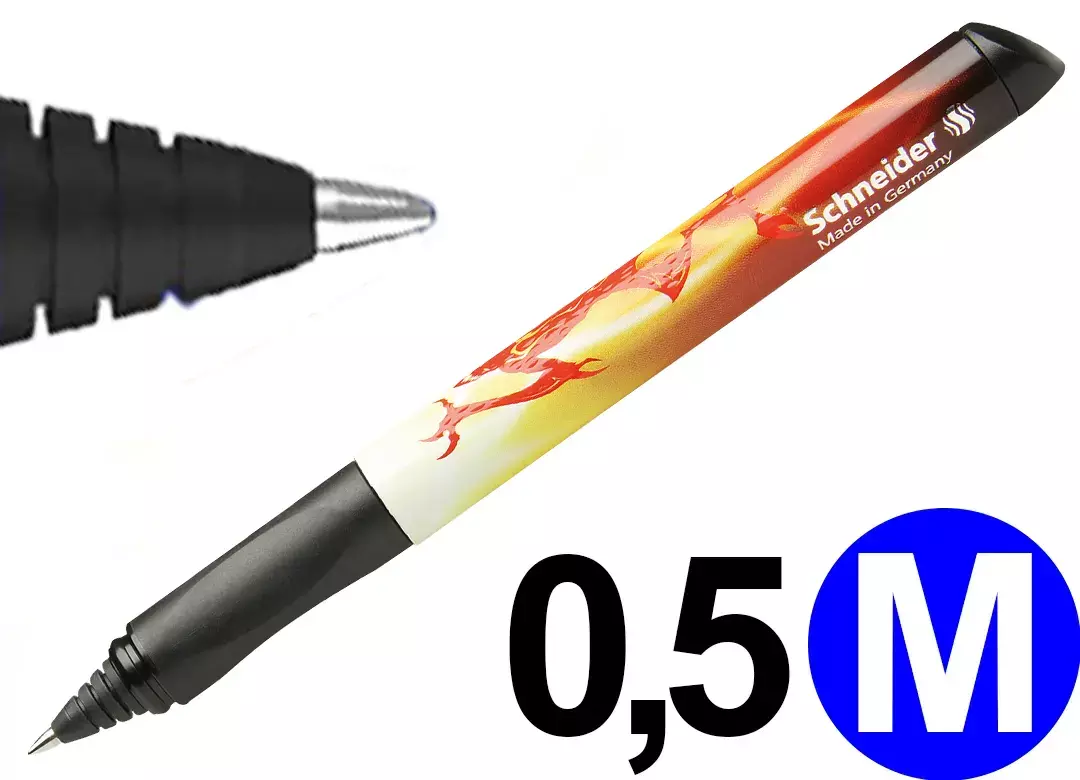 gbc Penna ROLLER SchneiderGLAM temaDRAGO Penna Roller ad inchiostro liquido. Scrittura in vari colori in base alla cartuccia inserita. Superfice in gomma ergonomicamente sagomata. Impugnatura ergonomica. Adatta a MANCINI e destrorsi. Prodotto Originale Tedesco, MADE IN GERMANY. SCH187913