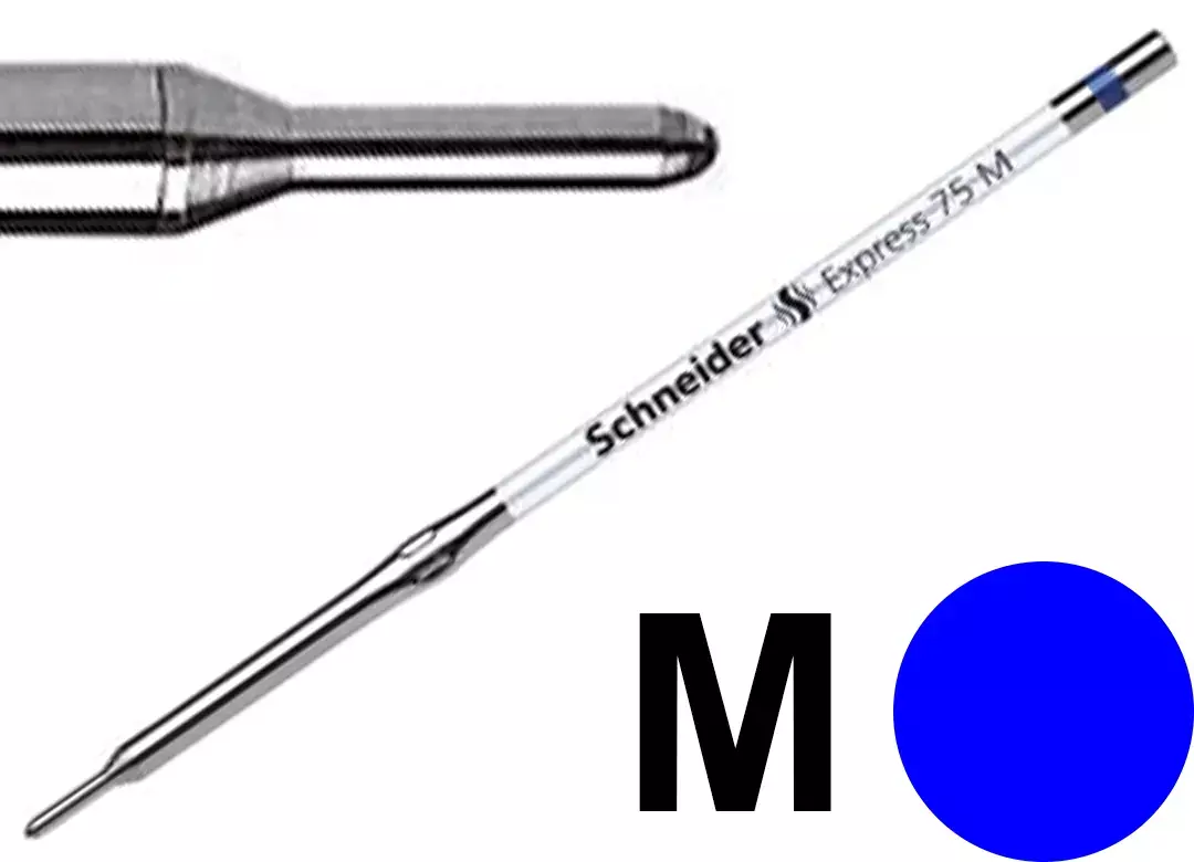 gbc Refil aSfera Standard Schneider, TrattoMEDIO, BLU Per penne a sfera Schneider e molte altre. Prodotto Originale Tedesco, MADE IN GERMANY. SCH7712