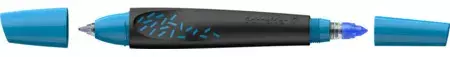 gbc PennaROLLER Schneider, Breeze, InchiostroBLU 1 Penna Blu + 3 cartucce. Impugnatura ergonomica. Adatta a MANCINI e destrorsi. Prodotto Originale Tedesco, MADE IN GERMANY..