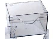 legatoria Portabiglietti da visita 110x145x90mm TRASPARENTE, in polistirene kristall rigido. Scatola SCIsv0009p