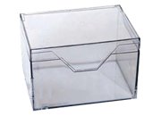 gbc Scatole portabiglietti  - buste in plastica trasparente cristallo, contengono biglietti o buste fino al formato 110x145mm, altezza utile 90mm scisv0009p