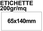 gbc EtichettaPerPortaetichette, 65x140mm In cartoncino Bristol da 200gr/mq.