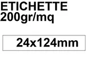 gbc EtichettaPerPortaetichette, 24x124mm SEI320203.