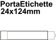 gbc Portaetichette adesive ies b3 sei, 24x124mm SEI320323.