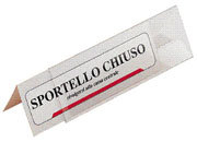 gbc Porta nome da tavolo   per riunioni e congressi. 15x5cm. In plastica cristallo, spessore 30/100mm. Completo di cartoncino scrivibile..