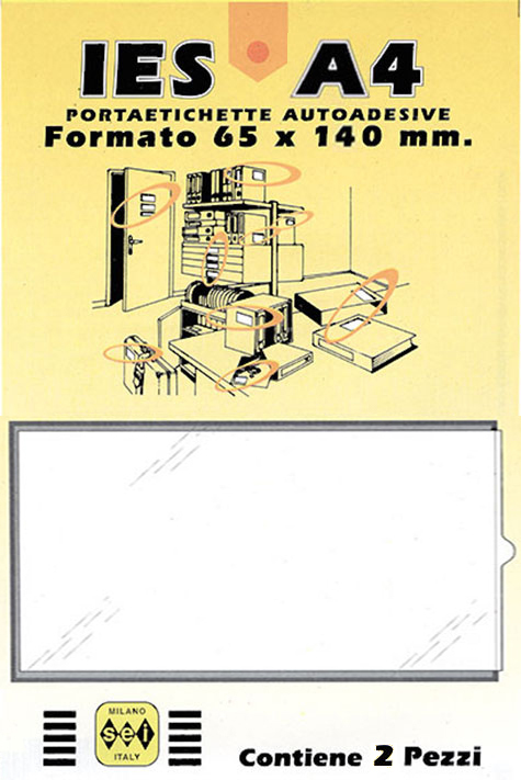 gbc EtichettaPerPortaetichette, 65x140mm In cartoncino Bristol da 200gr-mq.