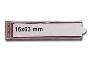 gbc Etichetta per portaetichette adesive, 16x63mm    .