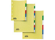 gbc Intercalari 12, tasti colorati in pvc. A4 SEI580023.