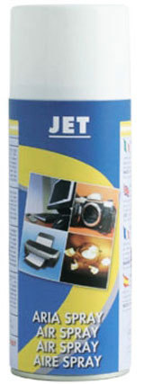 gbc Jet Aria compressa spray NON INFIAMMABILE 400ml, aria compressa spray, ideale per eliminare la polvere da telecamere, tastiere, computer, macchine fotografiche, macchine di precisione..