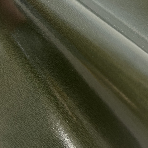 legatoria EcopelleMaculata VenaturaLeggera, pvc7254 VERDEscuro in rotoli altezza 50cm, 220 grammi-mq, Rivestimento specifico per stampa con termopressa-transfer, per rilegatura, legatoria e cartonaggio.