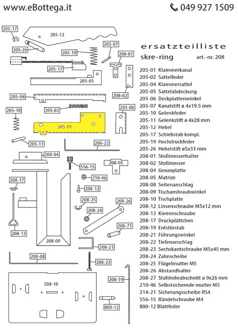 gbc Klammerkanal per Cucitrice Skrebba Skre-Ring 208.