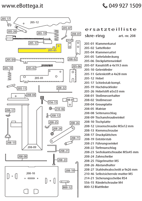 gbc sattelabdeckung per Cucitrice Skrebba Skre-Ring 208.