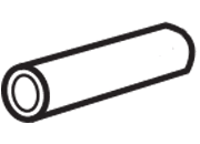 gbc stahlrohrabschnitt diametro 9mm, lunghezza 26mm SKR20827.