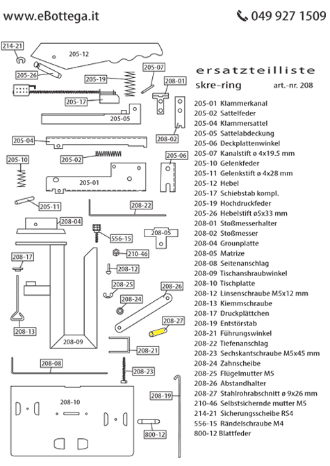 gbc stahlrohrabschnitt diametro 9mm, lunghezza 26mm per Cucitrice Skrebba Skre-Ring 208.