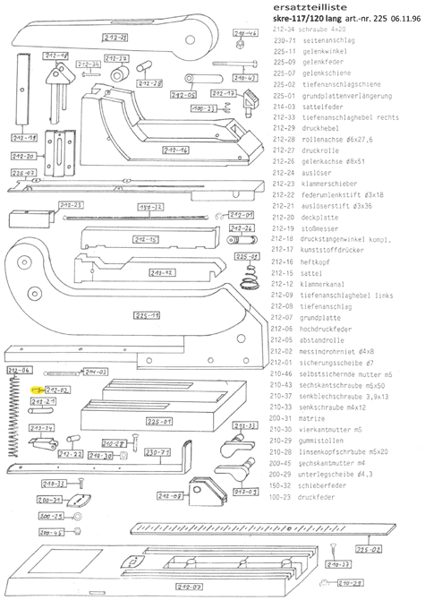 gbc Messindrohrniet Diametro 4x8mm. Per cucitrice Skrebba 225 (Skre-117-120). Prodotto originale tedesco. MADE IN GERMANY.