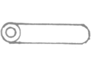 gbc Abstandrolle Per cucitrice Skrebba 225 (Skre-117/120). Prodotto originale tedesco. MADE IN GERMANY SKR21205