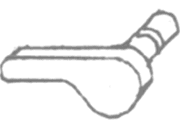 gbc Tiefenanschlaghebel links Per cucitrice Skrebba 225 (Skre-117/120). Prodotto originale tedesco. MADE IN GERMANY SKR21209