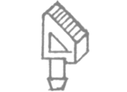 gbc Kunststoffdr�cker Per cucitrice Skrebba 225 (Skre-117/120). Prodotto originale tedesco. MADE IN GERMANY.