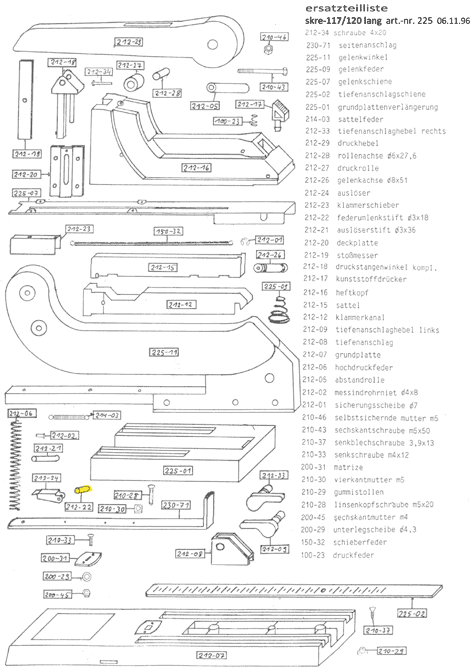 gbc Federumlenkstift Diametro 3x18mm. Per cucitrice Skrebba 225 (Skre-117-120). Prodotto originale tedesco. MADE IN GERMANY.