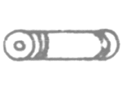 gbc Gelenkachse Diametro 8x51mm. Per cucitrice Skrebba 225 (Skre-117/120). Prodotto originale tedesco. MADE IN GERMANY SKR21226